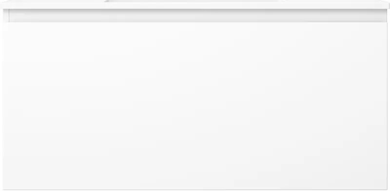 Mexen Orio, kúpeľňová skrinka 100 cm s umývadlom Otis, 1 zásuvka, biela matná, 91A10-10047-1-BF01-W18M01