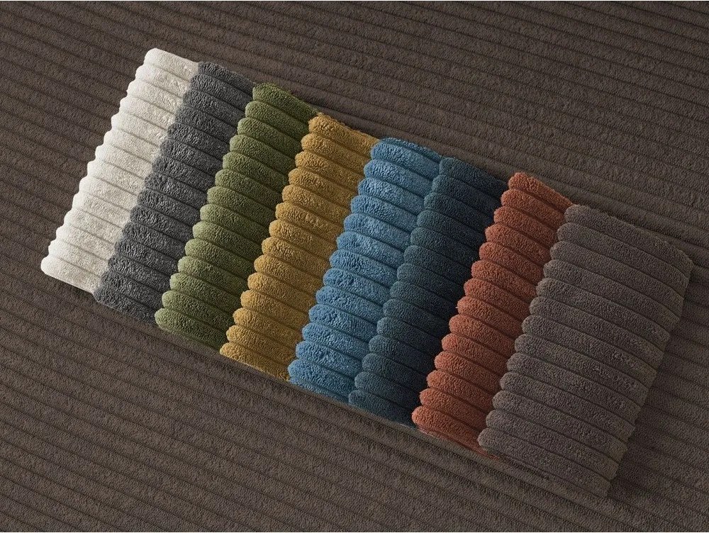 Hnedá menčestrová pohovka 242 cm Giorgia – Bobochic Paris