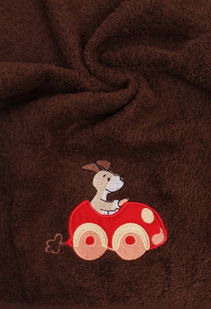 Detský uterák s výšivkou Psík