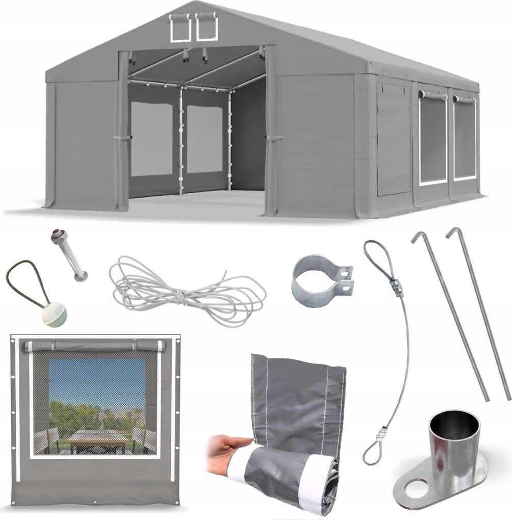 Párty stan 5x6 m Skladový Das 560 S