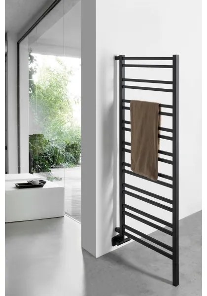 Sapho - Kúpeľňový radiátor METRO SPACE 525W/230V 55x143 cm matná čierna