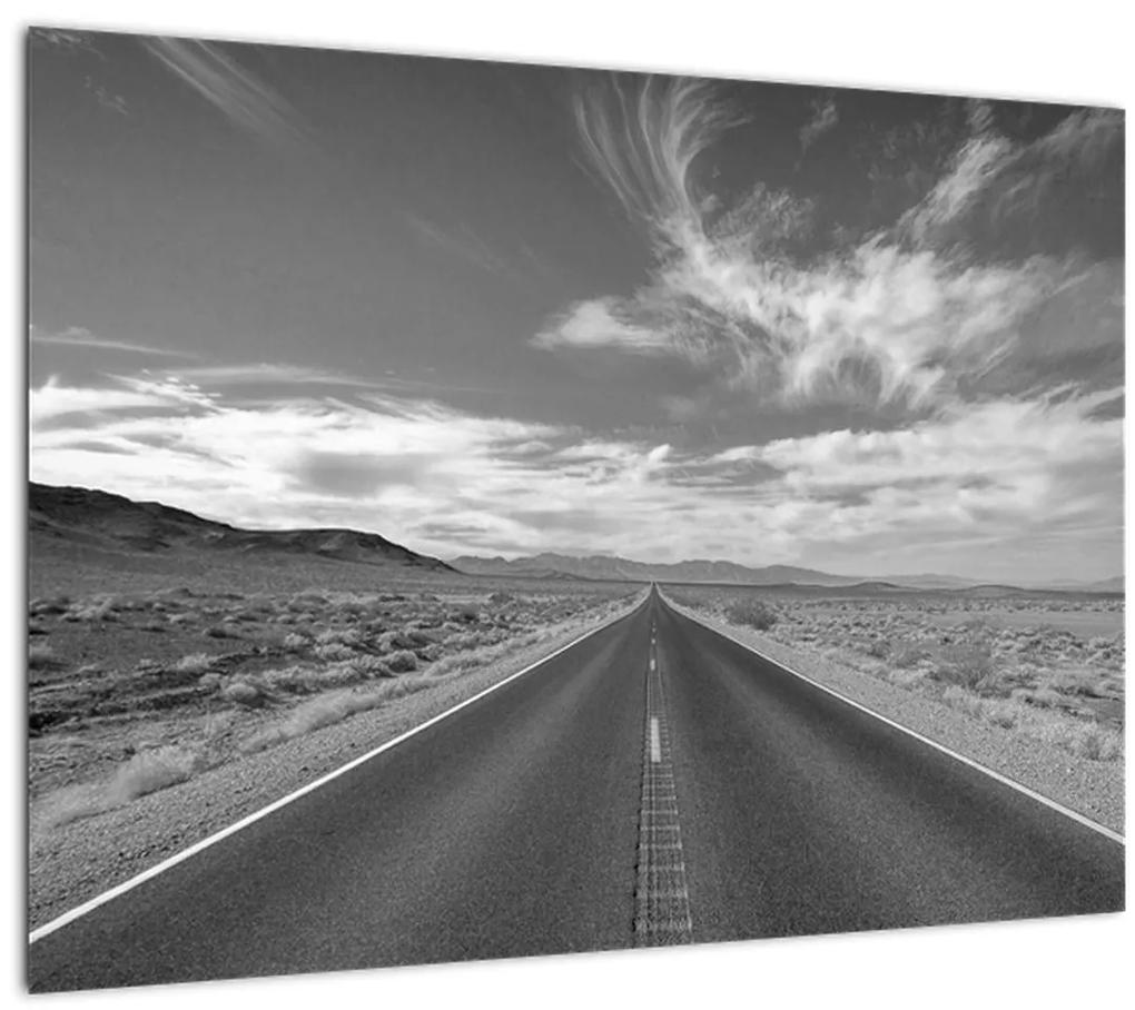 Sklenený obraz diaľnice (70x50 cm)