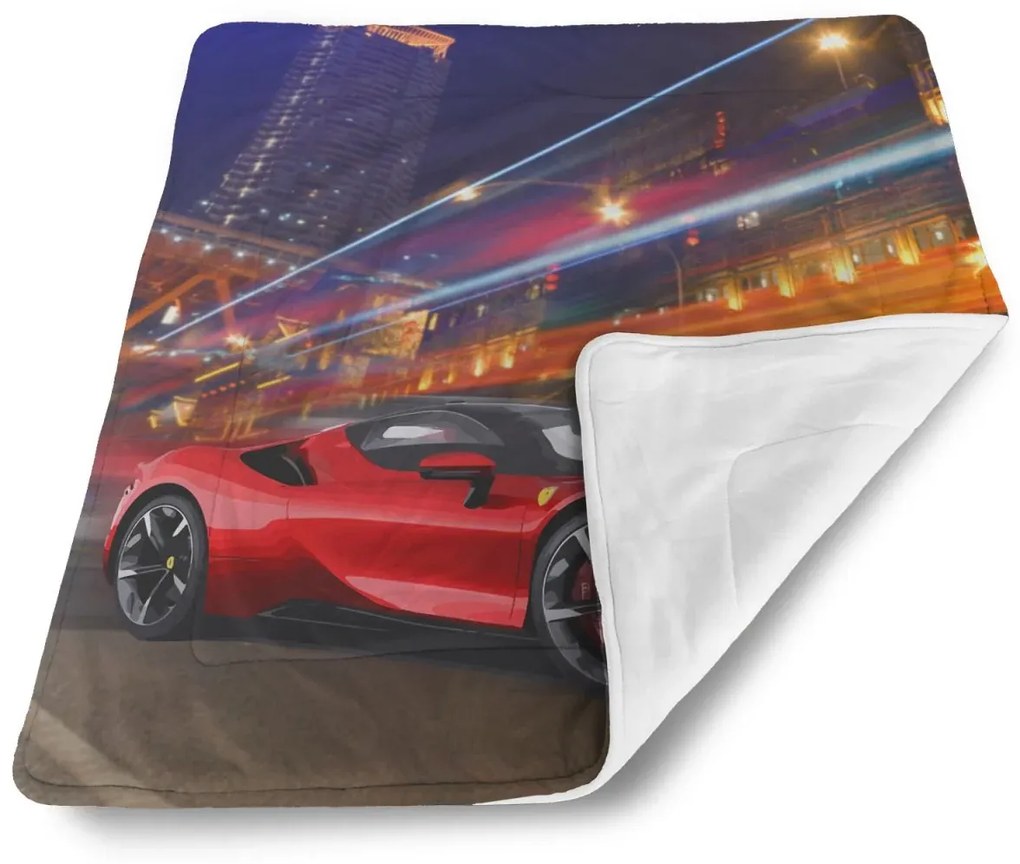 Sablio Deka pre bábätko Ferrari na ulici - 80x100 cm