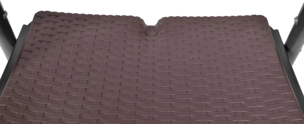 Hnedá skladacia cateringová stolička Rattan