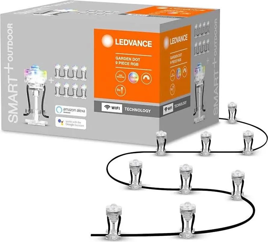 Ledvance - LED RGB Vonkajšia predlžovacia sada SMART+ 9xLED/2,5W/230V IP65 Wi-Fi