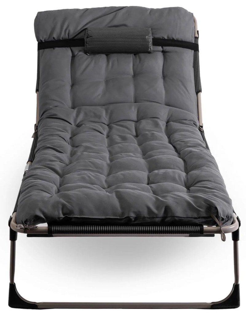 Záhradné lehátko Venden (sivá) . Akcia -22%. Vlastná spoľahlivá doprava až k Vám domov. 1119322