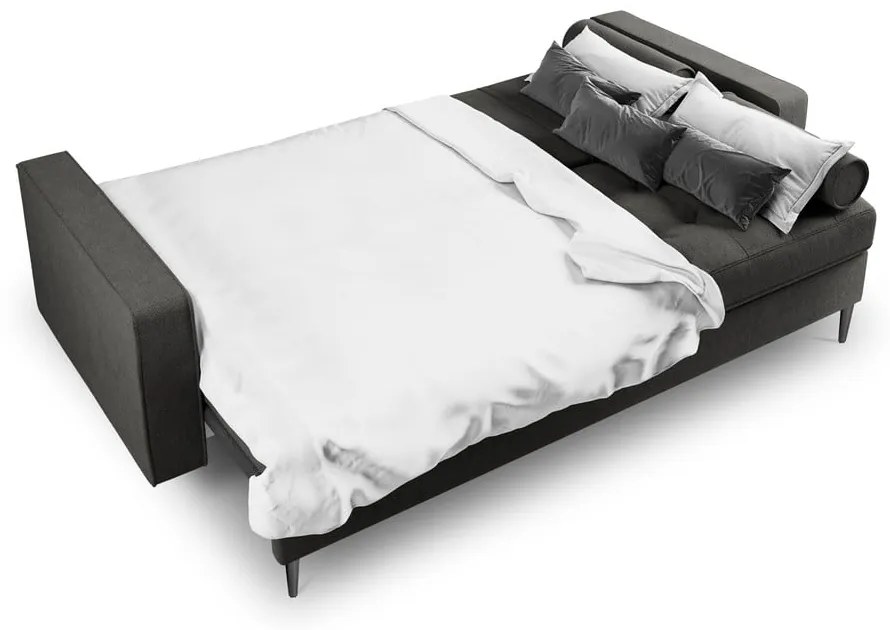 Tmavosivá rozkladacia pohovka Milo Casa Santo