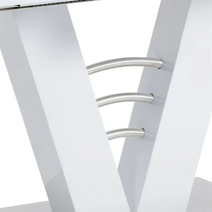BONTEC Jedálenský stôl rozkladací 120-160x80 cm, mdf, biela, HT-510 WT Farba: Biela