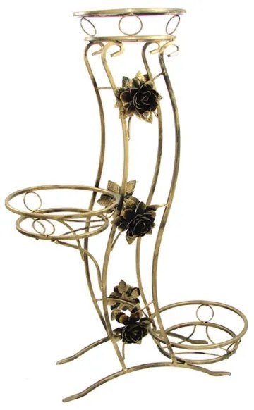 Stojan na kvety 100x70 cm zlatá