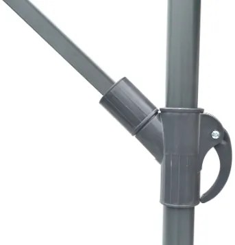 Rojaplast 8080 Štvorcový slnečník bočný zelený 270 x 270 cm