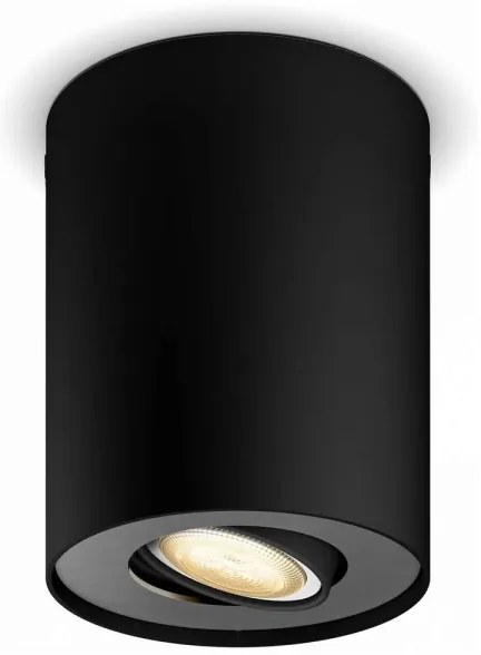 Philips - LED Stmievateľné bodové svietidlo Hue PILLAR 1xGU10/4,2W/230V čierna