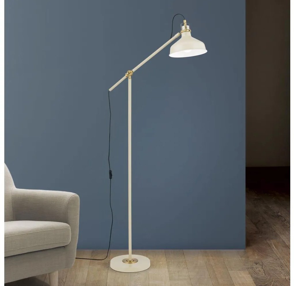 Orion Stl 12-1192/1 - Stojacia lampa SCHILLER 1xE27/40W/230V krémová/bronz