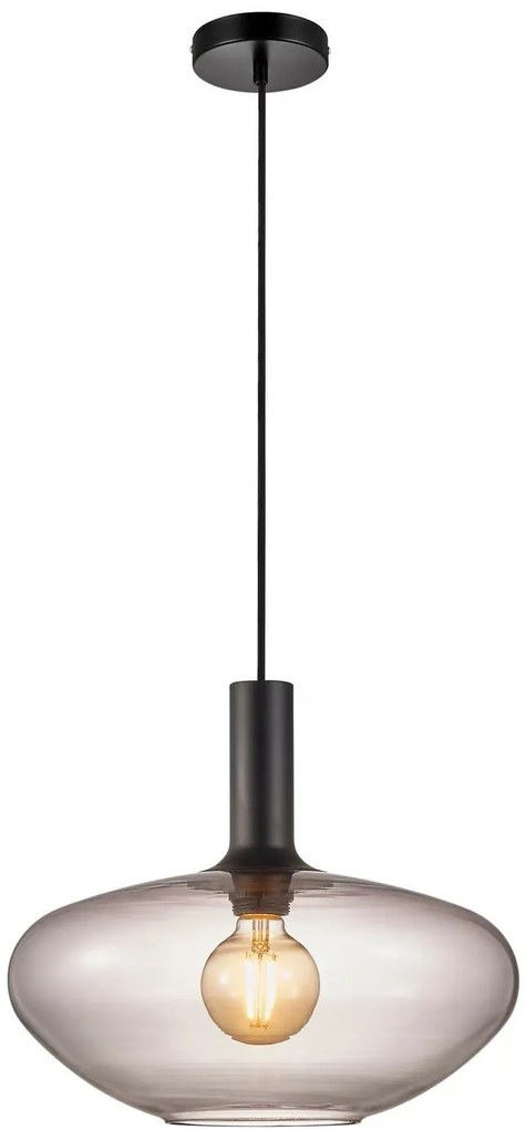 Nordlux Závesný luster z dymového skla Alton pre žiarovku E27 ø35cm 48973047