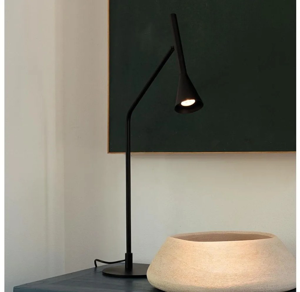Ideal Lux - LED Stmievateľná stolná lampa DIESIS LED/6,5W/230V CRI 90 čierna