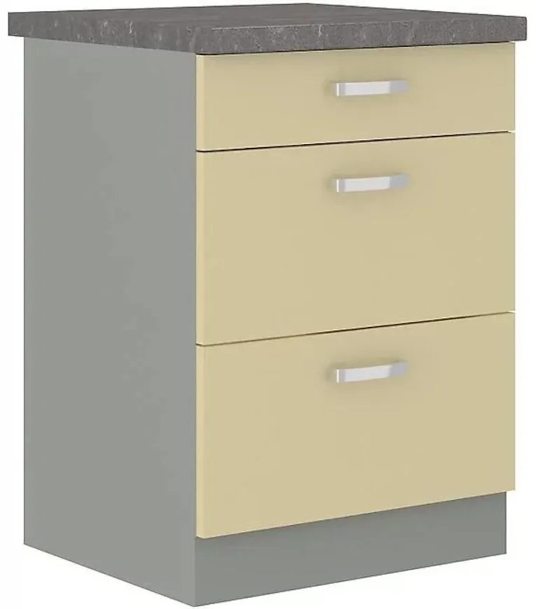 Skrinka do kuchyne Karmen 60d 3s bb krémová