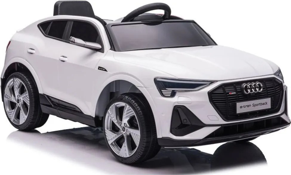 LEAN CARS Elektrické autíčko Audi E-Tron QLS-6688 LED MP3 biele