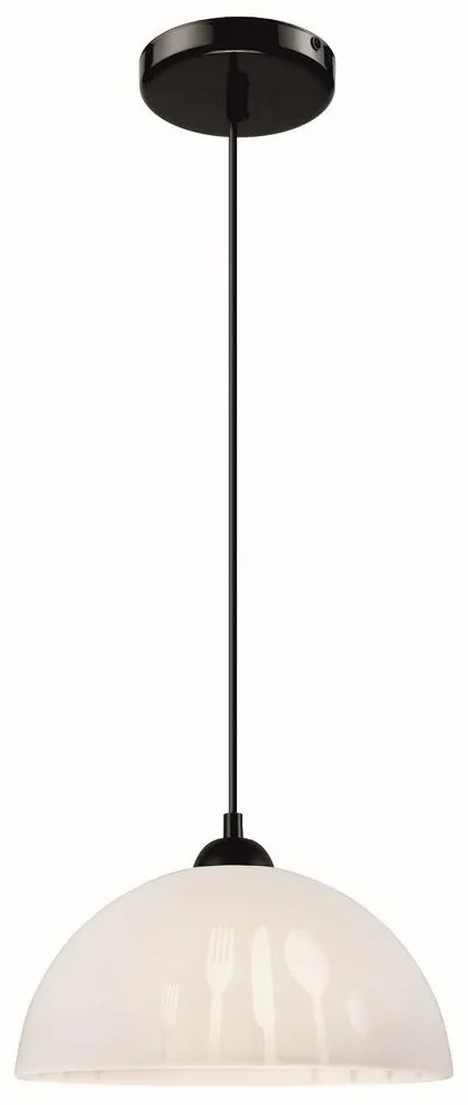 Luster na lanku 1xE27/60W/230V biela