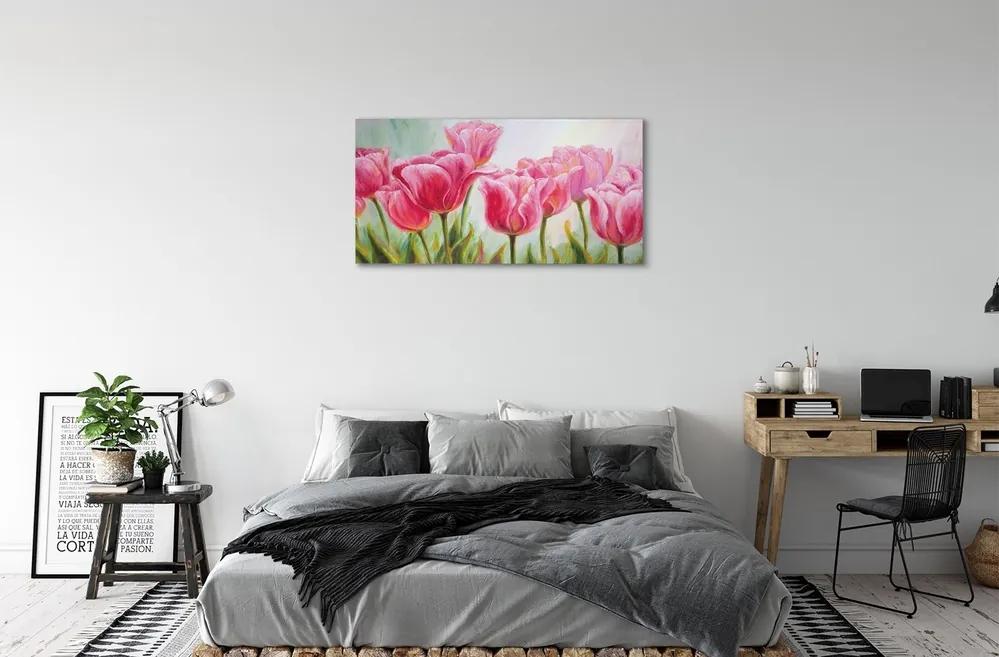 Obraz canvas tulipány obrázok 140x70 cm