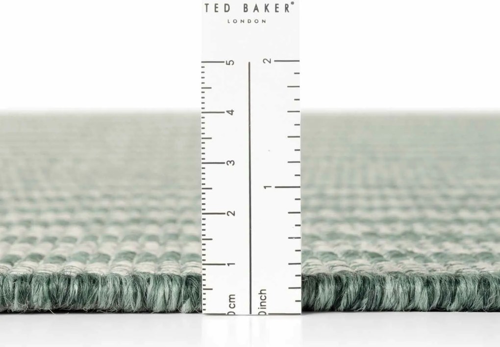 Ted Baker, Kusový koberec Ted Baker Haringey 106396 Green White, 160x230, zelená, chodba / predsieň