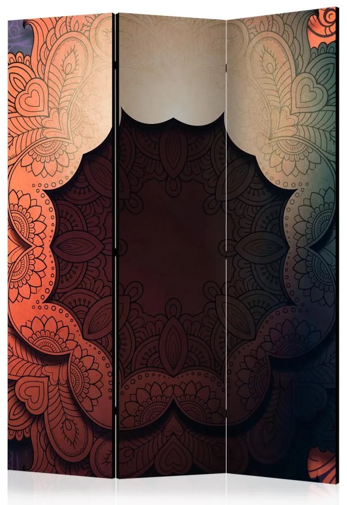 Artgeist Paraván - Floral Collar (Red) [Room Dividers]