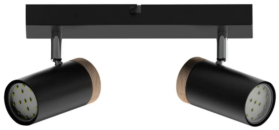 Bodové svietidlo LAGOS 2xGU10/15W/230V čierna/hnedá