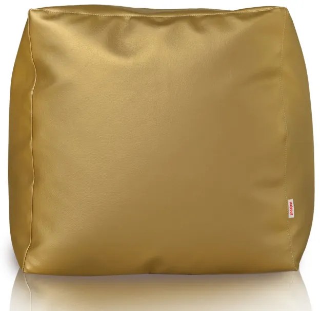 Taburetka Cubo zlatá ekokoža