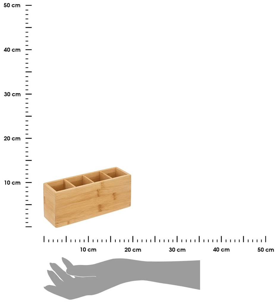 Kozmetický organizér Bamboo 4, bambus