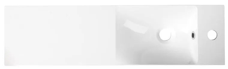 Biele umývadlo z liateho mramoru 80x22 cm Agos – Sapho