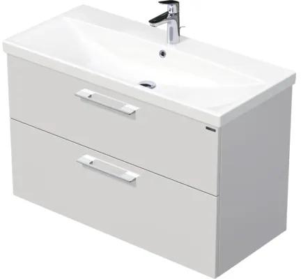 Kúpeľňová skrinka s umývadlom Intedoor SANTE biela vysoko lesklá 100 x 65 x 45 cm SA 100 2Z A0016