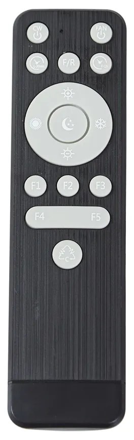 Stropný ventilátor biely 48,5 cm vrátane LED stmievateľný s diaľkovým ovládaním - Clemo