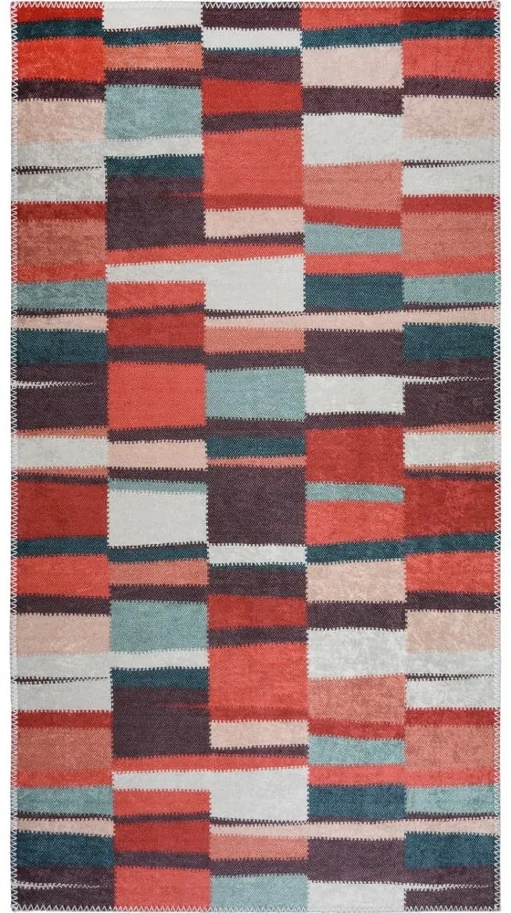 Červený prateľný koberec 160x230 cm Blocks of Fun – Vitaus