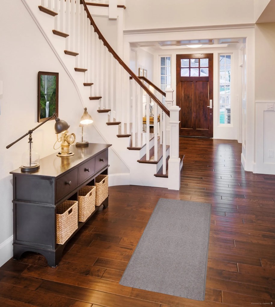 Betap carpets Behúň na mieru Eton sivý 73 - šíre 60 cm s obšitím