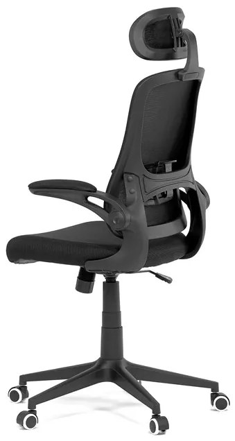 Autronic BONTEC Kancelárska stolička, hojdací mechanizmus, čierna sieťovina, KA-Q842 BK Farba: Čierna