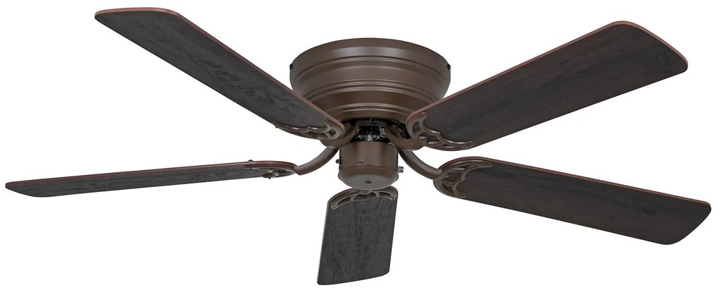 Stropný ventilátor Classic Flat III bronz Ø 132 cm