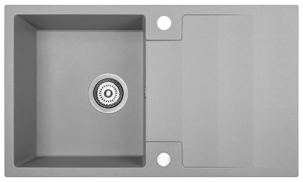 Kuchinox Rab, 1-komorový granitový drez 760x440x160 mm, šedá, LAV-SBF_511Y