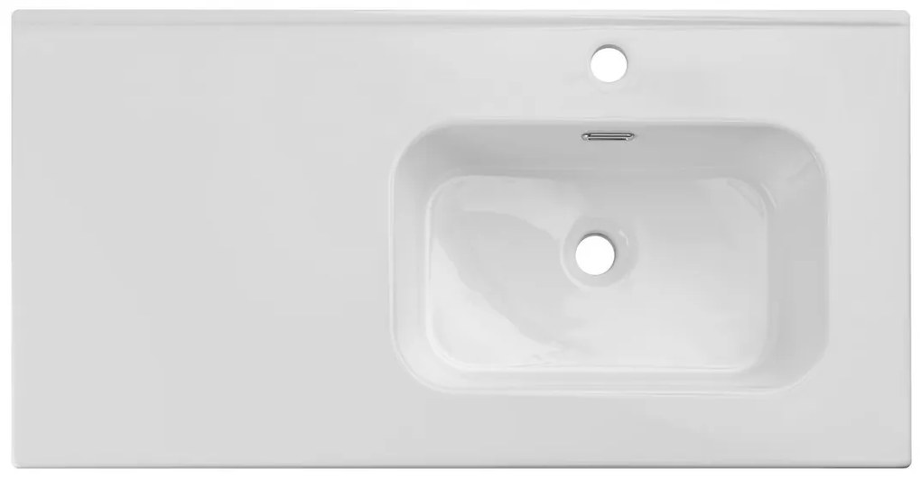 Keramické umývadlo Go 90 cm pravé biele