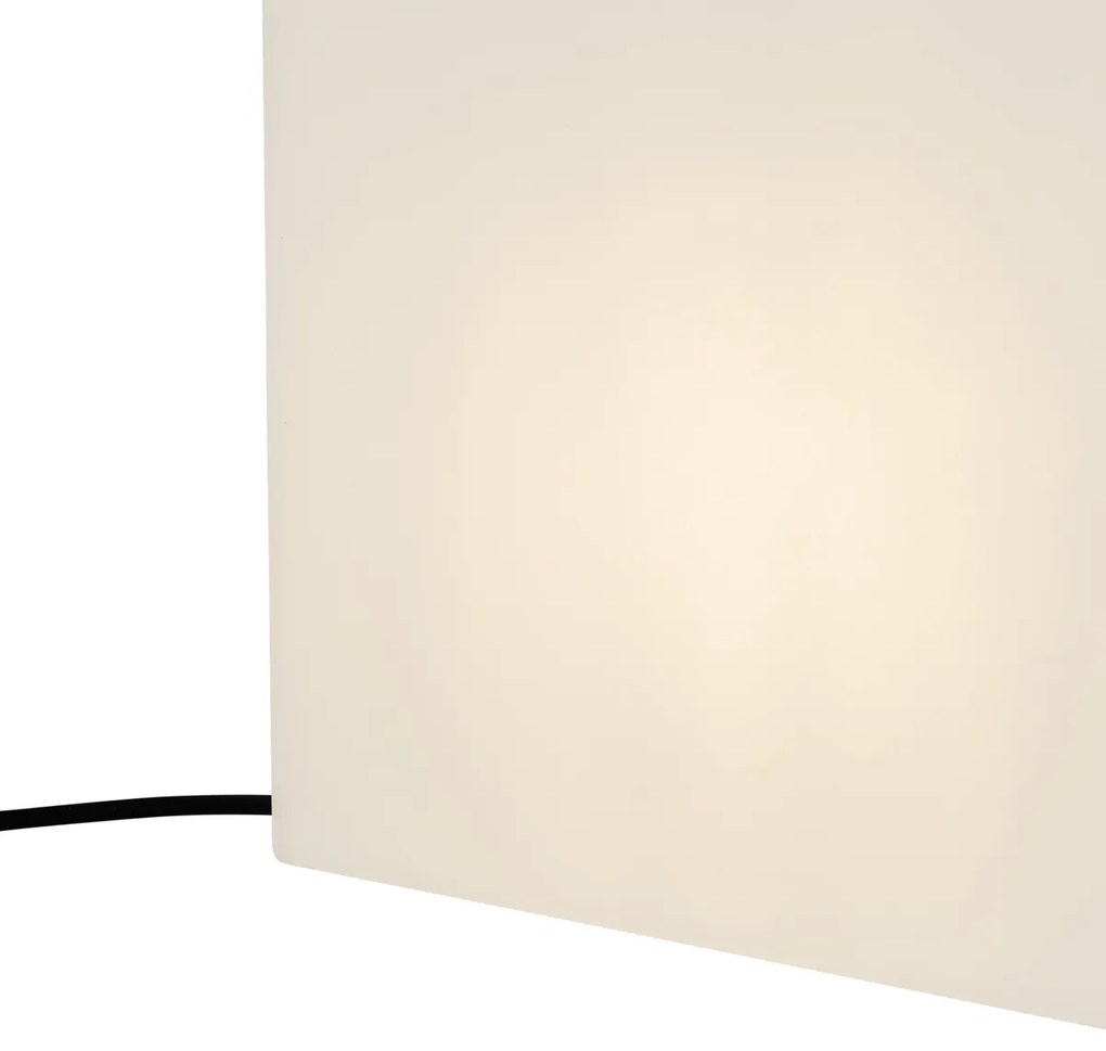 Moderná vonkajšia lampa biela 30 cm štvorcová IP44 - Nura