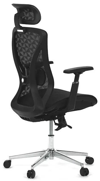 Autronic BONTEC Kancelárska stolička, synchrónny mechanizmus, čierna sieťovina, KA-S258 BK Farba: Čierna