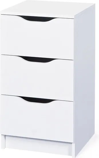 Komoda so 3 zásuvkami Westphalen, biela