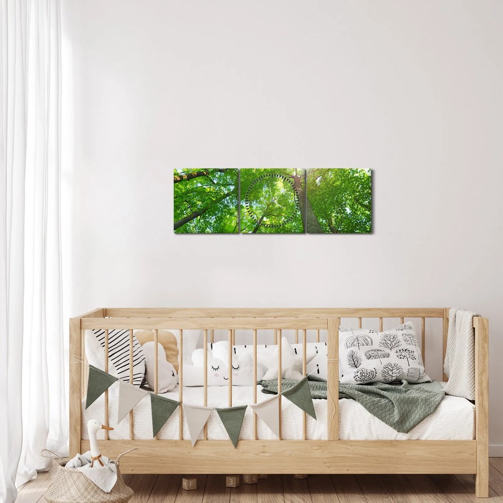 Obraz - Les (s hodinami) (90x30 cm)
