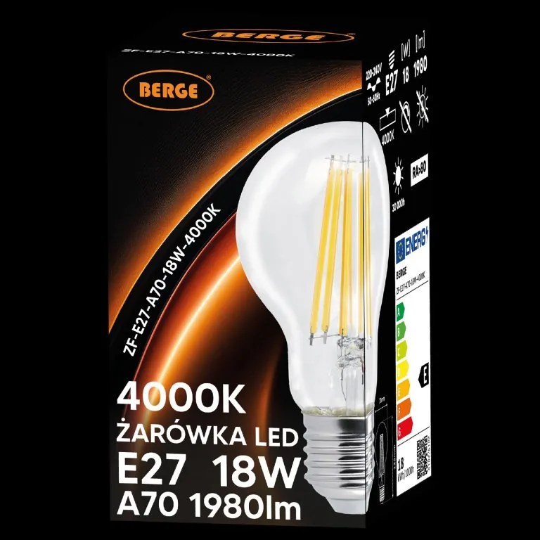 SADA 6x LED žiarovka E27 18W 1980lm 4000K - neutrálna biela