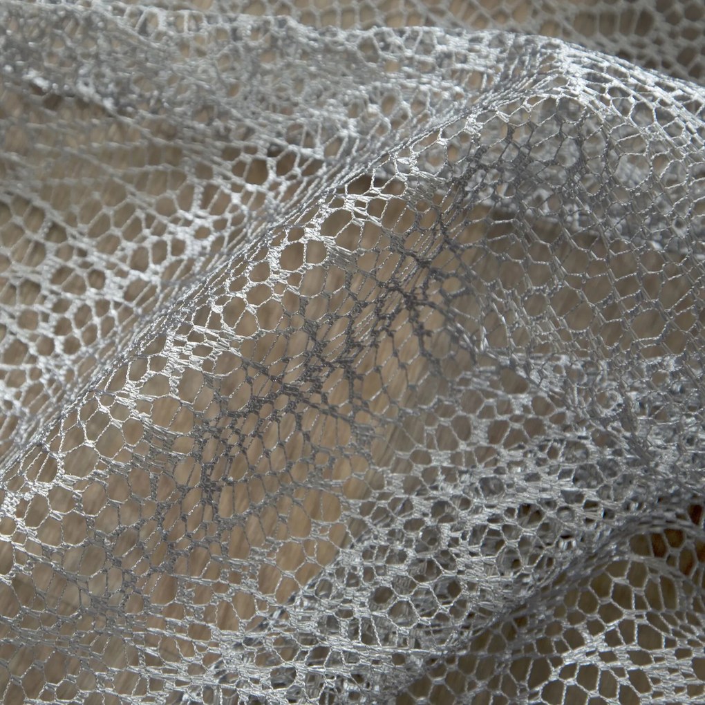 ZÁCLONA NA KRÚŽKOCH AMANDA 140X250 CM SIVÁ