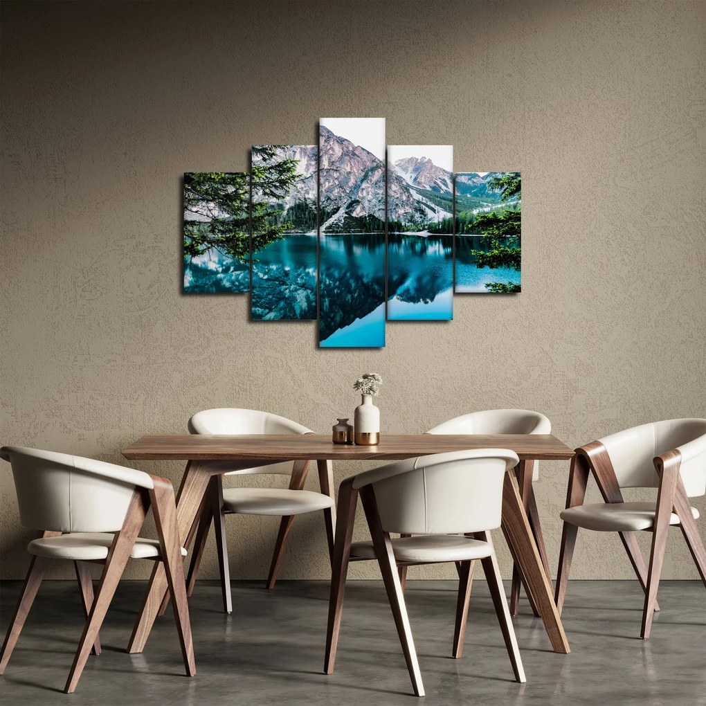Obraz Jazerá v Alpách (150x105 cm)