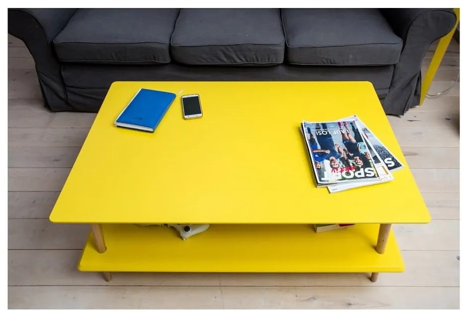 Biely konferenčný stolík so zníženou spodnou doskou Ragaba KORO