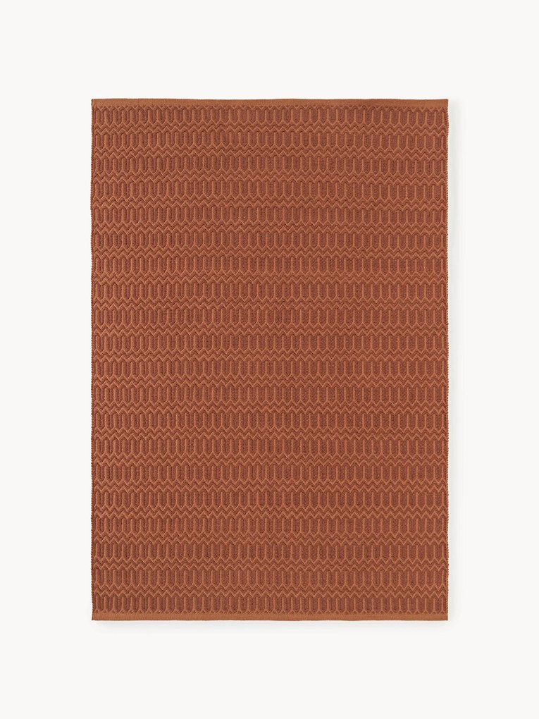 Ručne tkaný koberec do interiéru/exteriéru's geometrickým vzorom Rune