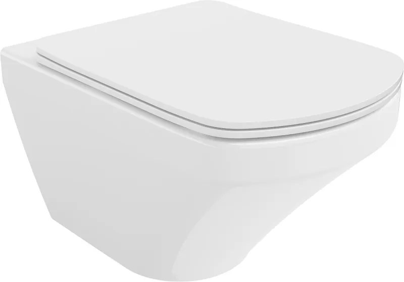 Mexen Vito WC misa Rimless s pomaly spúšťaným sedadlom slim, duroplast, biela lesklá - 30174000