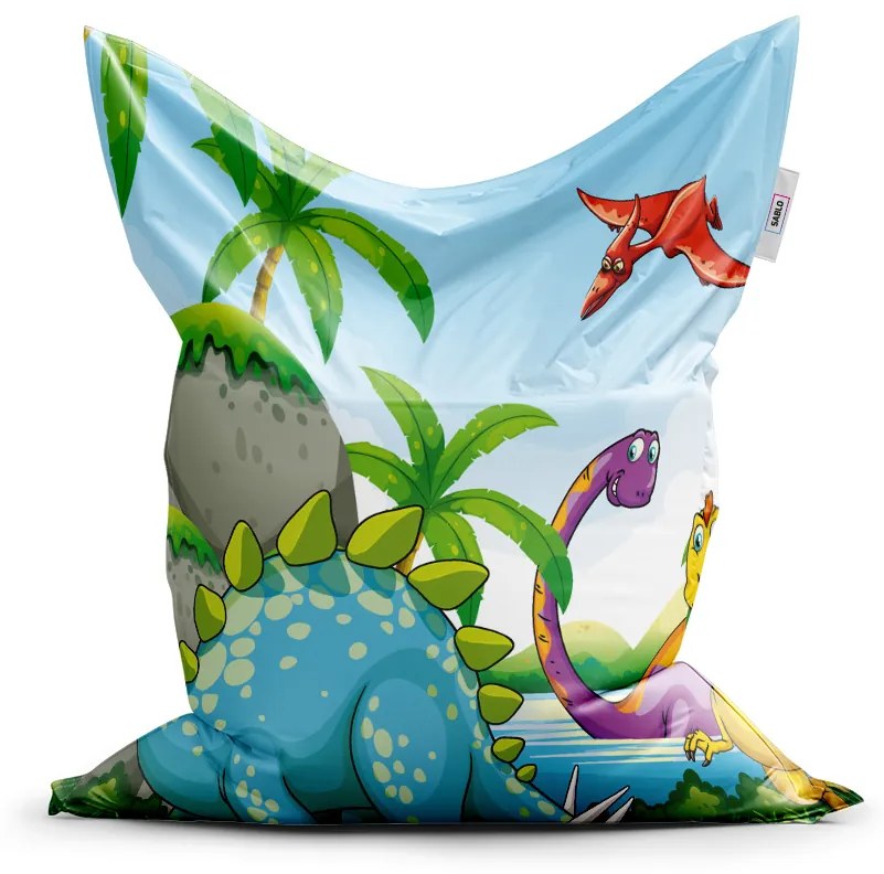Sablio Sedací vak Dinosauri 3 - 150x100 cm
