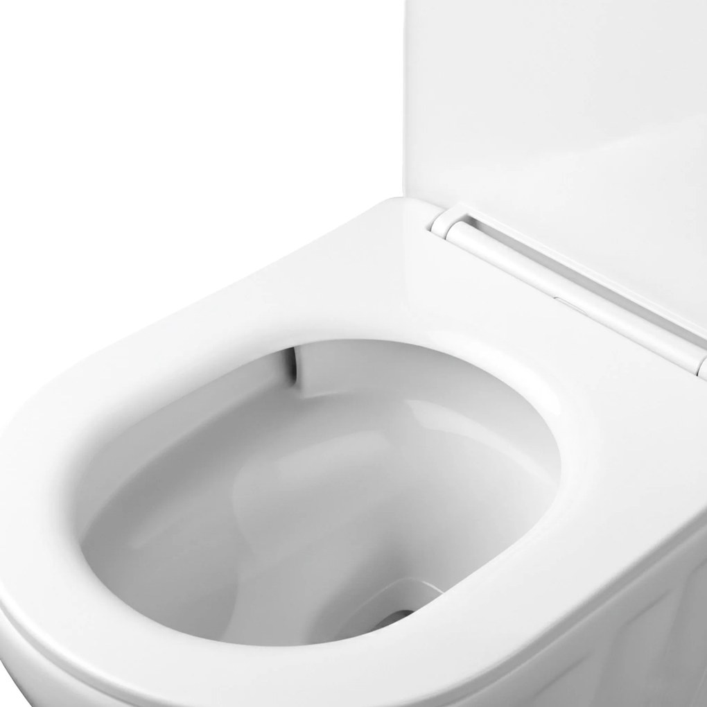 Závesná WC misa + umývadlo na dosku REA DUO, biela lesk