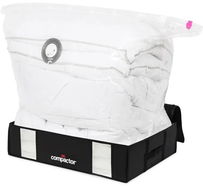 Úložný box Compactor 3D Black Edition, 145 l, čierna