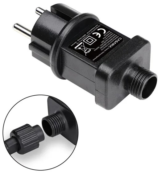 Svietiaca girlanda 80 LED / 5m s dekoráciou a diaľkové ovládanie